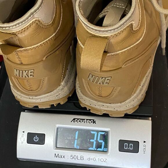 Nike Koth Ultra Mid Top GS Youth Tan Leather Lace Up Boots 859411-201 Size 5 Sne - Picture 12 of 12